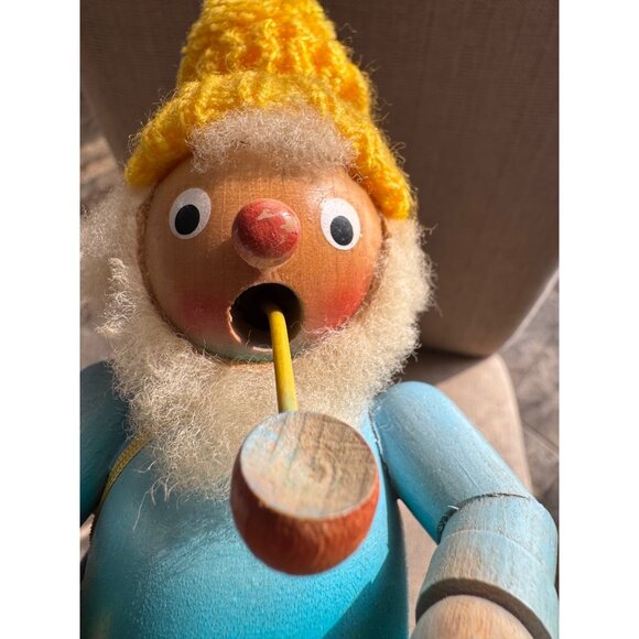 Steinbach Vtg German Wooden Smoker The Clocksmith The Sandman Rare - Picture 6 of 8